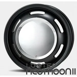 【アルミホイール単品4本価格】【13インチ】【LUGTEC/NEOMOON2】【ラグテック/ネオムーンツー】【13X4.0 4穴 PCD：100（マットブラック）】【軽自動車】ラパン、トコット、N-ONE、ムーブなど表示