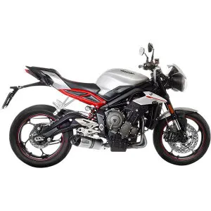 【USA在庫あり】 LEOVINCE LV One EVO スリップオンマフラー 18年-19年 トライアンフ Street Triple 765 シルバー 1811-3764 HD店