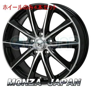 4本セット MONZA JAPAN JP-STYLE MJ01 ブラックメタリック/ポリッシュ (BKM/P) 16インチ 6.5J 114.3 / 5 38 アルファード AGH30W