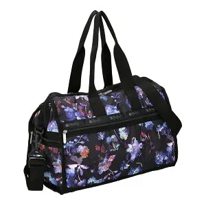 レスポートサック LeSportsac ボストンバッグ DELUXE MED WEEKENDER 4318 E778 ブラック系 花柄