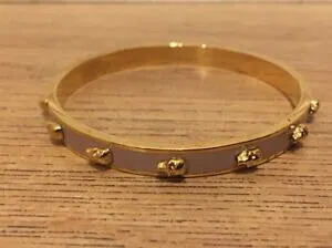 【送料無料】ジュエリー・アクセサリー アレクサンダーマックイーントーンゴールドローズマニキュアスカルブレスレットalexander mcqueen tono oro e rosa 3d smalto teschio braccialetto