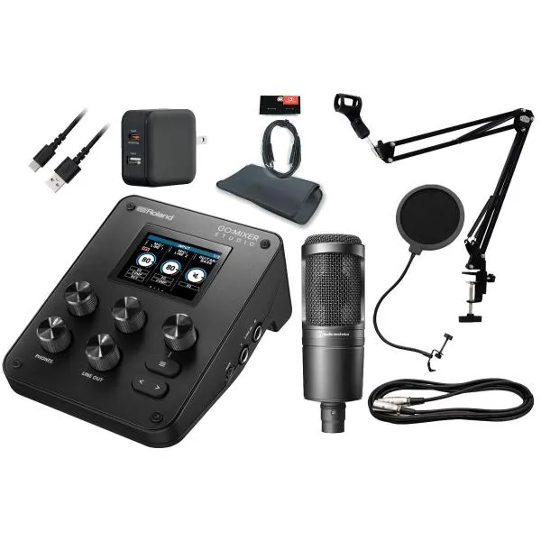 Roland ローランド / GO:MIXER STUDIO (AT2020 配信セット！) オーディオインターフェース
