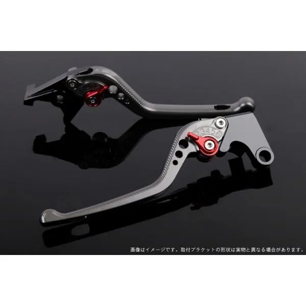 バイク ハンドル エスエスケイ スピードラ アジャストレバー 3D ロング チタン/レッド NINJA400R 11-13 NINJA400 14-17 KA0404677-RD 取寄品