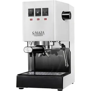 GAGGIA ガジア SIN035Rセミオートエスプレッソマシン CLASSIC evo pro White(クラシックエボプロ)ホワイトモデル ステンレス、ブラック、ホワイトの3色を展開。 ムラウチドットコムはGAGGIAの正規販売