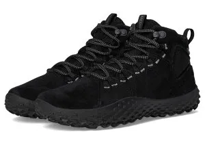 メレル レディース シューズ ブーツ・レインブーツ Merrell Wrapt Mid WP Black/Black ブラック