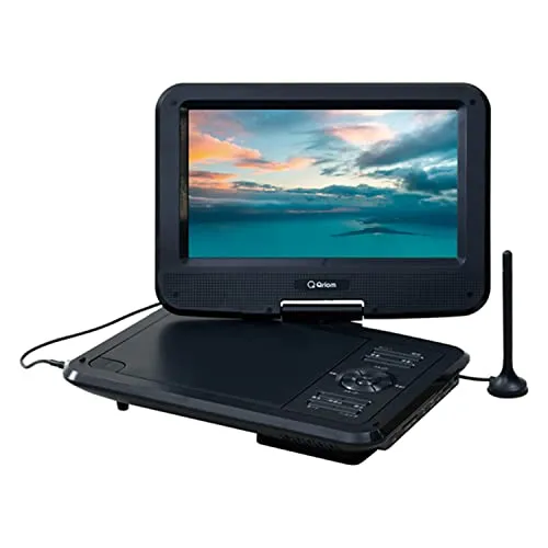 [山善] ポータブル DVDプレーヤー CPRM対応 9インチ フルセグチューナー内蔵 3WAY電源 AC/DC/乾電池 5時間連続再生 車載用バッグ付き 軽量 リモコン付き CPD-N90F(B)