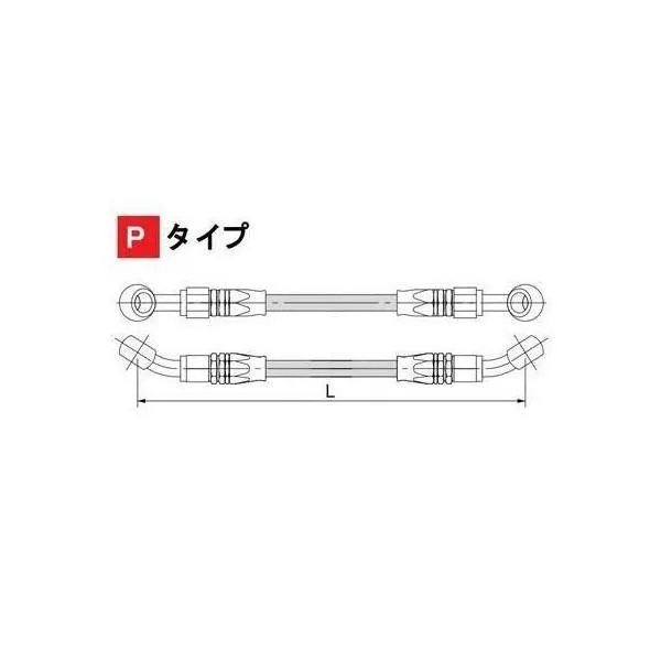 CB400SF・SB VTEC Revo（08～12年 NC42） ブレーキホースW フルステンレス製 ノーマル長右側 HURRICANE（ハリケーン）