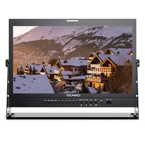 FEELWORLD 21.5インチ 1920x1080 4K HDMI 3G-SDI 入出力放送プロダクションモニター、YPbPr付きデスクトップディレクターモニター、ビデオ。