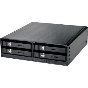 Century [センチュリー] CMRK-S4S6G2 (5インチベイにまとめるラック 2.5×4 SATA6G) 【キャンセル不可・北海道沖縄離島配送不可】 -お取り寄せ- 4549032019315-ds