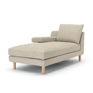 野田産業 NDstyle Maison メゾン シェーズロング W800 × D1520 × H680 (SH260) ウェビングテープ S字スプリング 樹脂フット付き MAS-C80-24 開梱設置付き配送有り