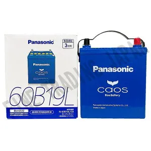 ダイハツ ネイキッドL760S H13/10-H14/1 標準地仕様車 バッテリー パナソニック カオス カーバッテリー N-60B19L/C8 【H04006】