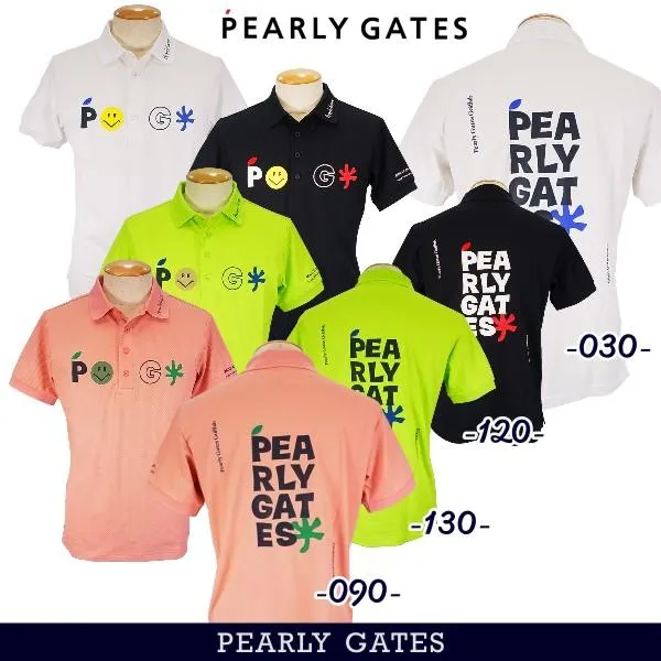 【PREMIUM CHOICE】PEARLY GATES パーリーゲイツ PGハウオリロゴプリント 涼!!サッカーチェック メンズ半袖ポロシャツ 053-5260711/25B 【正規品】