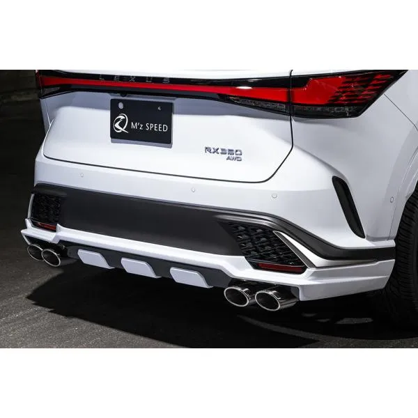 RX 350(TALA15) RX500h(TALH17) リアアンダースポイラー シボ加工のつや消しブラック仕様 AES製 未塗装 2334-3110 M'z SPEED LUV LINE