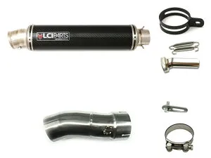 BMW R1250RT 2019-2024 LCIPARTS ラウンドチタンカーボンスリップオンマフラー