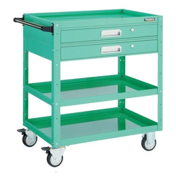 TRUSCO イーグルワゴン 600X400 引出付 ウレタン車輪 YG色 EGW963V2UYG [EGW-963V2U-YG][r20][s9-033]