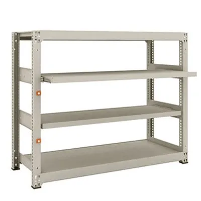 【本体】 TRUSCO M3型中量棚 幅1500×奥行571×高さ1200mm 2段 スライド2段 単体 149-7798