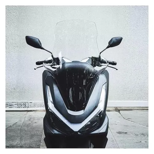 Intelgracia pcx160 カスタムパーツ ロングスクリーン pcx125 jk05 カスタムパーツ 取付簡単 2025年式 pcx 対応車両専用設計 走行風軽減 虫除け (クリア, 71CM)