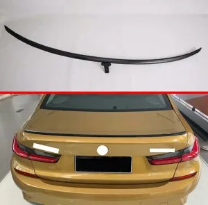 適用: BMW 3シリーズ G20 2019 2020 カーボンファイバー調 リア スポイラー カバー トリム ガーニッシュ ベゼル AL-KK-0910 AL Exterior parts for cars