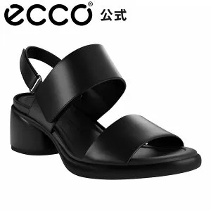 お買い物マラソンP20倍【ECCO 公式】 ECCO Sculp LX35 Sa W slide LEA / エコー スカルプテッド サンダル エルエックス 35 W BLACK ブラック Womens サンダル 35mm 太ヒール サンダル 婦人靴 レディース 履きや