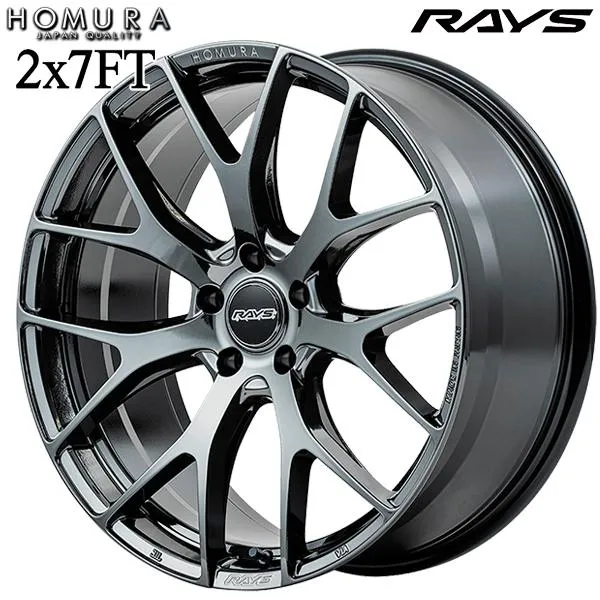 RAYS HOMURA レイズ ホムラ 2X7FT 18インチ 7.5J 5H114.3 +43 YNJ アルミホイール単品 1本 4本以上送料無料