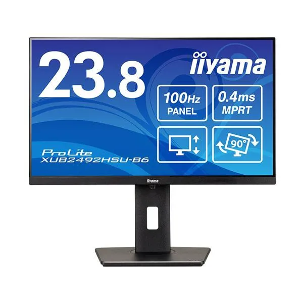 ｉｉｙａｍａ ＰｒｏＬｉｔｅ ２３．８型液晶ディスプレイ ブラック ＸＵＢ２４９２ＨＳＵ－Ｂ６ １台