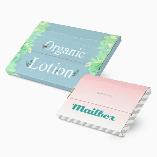 メール便ケース テープレス式 自由印刷 茶 内寸332×226×24mm<600枚>