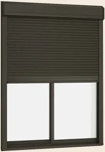 防火戸FG-A シャッター付引違い窓 2枚建て 標準タイプ / 手動 一般複層ガラス仕様 16522 W：1,690mm × H：2,230mm LIXIL リクシル TOSTEM トステム