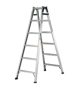 アルインコ PRS180WA 天板高さ：1.70m はしご兼用脚立 6尺 両面ワイドステップ55mm ALINCO