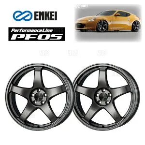 ENKEI エンケイ PF05 (ダークシルバー/フロントフェイス) 8.5J x 17インチ +48 PCD100 5穴 2本セット (PF05-D007-DS-2S