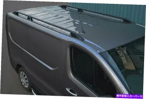 ルーフキャリア L2H1 Vauxhall Vivaro（2014 Black Aluminium Roof Rack Rails Side Bars To Fit L2H1 Vauxhall Vivaro (2014【並行輸入品】