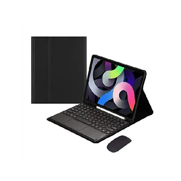 Touch Keyboard Mouse for Samsung Galaxy Tab S8 Ultra 14.6 Inch 2022 Keyboard Case with Touchpad Cute Round Key Color Keyboard Detachable Keyb_並行輸入