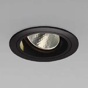 LEDユニバーサルダウンライト 浅型 600・800・1000lmクラス JR12V50W相当 埋込穴φ75mm 配光角20° 電球色(3000K) 黒 電源別売 XD104114BL