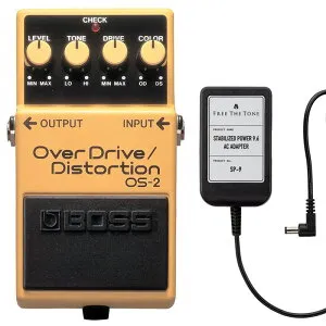 BOSS ボス OS-2 OverDrive Distortion + ACアダプター FREE THE TONE SP-9 セット