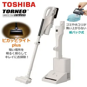 紙パック式 掃除機 TOSHIBA トルネオ コードレス VC-CLZ74DS スティック 自走式 自動ごみ収集 紙パック式掃除機 コードレス掃除機 コードレス クリーナー 東芝 VC-CLZ74DS(C) グレースベージュ VCCLZ74DS