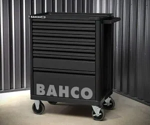 [メーカー直送業者便]日本正規品 バーコ スチール製ワゴン ツールストレージエントリー ブラック 7段 (1472K7BLACK)(7314150349548) BAHCO