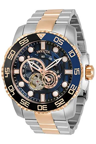 Invicta 30403 プロダイバー ステンレススチール ローズゴールド/スチール メンズオートマチックウォッチ, ダイバー、自動巻き腕時計。
