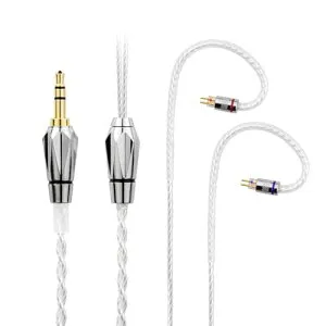 リケーブル 2pin 0.78 ケーブル イヤホン HIFI音質 4芯 銀メッキ単結晶銅 A3000 A4000 A5000 MAKE4 Topaz Autumn Winterなどに適合する 3.5mm 互換品 代替品 交換用