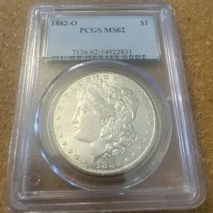 1882-O モルガン・ダラー PCGS MS62
