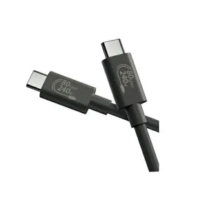 エレコム USB 80Gbps(USB4 Version2.0)認証ケーブル USB4-V2CCE10NBK ブラック