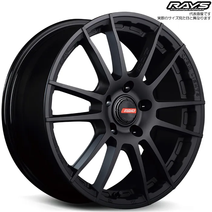 レイズ 57XR-X (B2) 4本 17×7.0J+38 5H 114.3 φ73.1 RAYS gram LIGHTS ブラックグラファイト