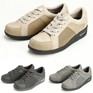 SaiSai ～健康らくらくウォーキングスニーカー W1301 屋外＆室内用 ウォーキングシューズ レディース スニーカー 外反母趾 伸びる つまずきにくい 転倒予防 疲れにくい衝撃吸収 ゆったり や