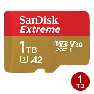 ＼楽天カードポイント4倍！4/25／ サンディスク microSDXCカード 1TB EXTREME UHS-1 U3 V30 A2 190MB/s SDSQXAV-1T00-GN6MN SanDisk マイクロSD microSDカード 海外リテール 【送料無料】 【最強翌日配送】