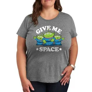 ディズニー ピクサー レディース トップス Tシャツ プラスサイズ グラフィック Disney / Pixar's Toy Story Plus Give Me Space Graphic Tee Heather Gray グレー