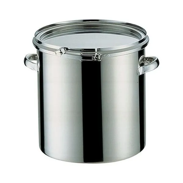 厨房用品 保存容器 / 18-8密閉式容器 CTLタイプ(シリコンゴム) CTL-24 寸法: 内径:240 x H240mm x容量:10L 質量:2.1kg