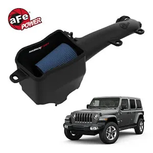 【楽天お買い物マラソン★エントリーでP10倍！】【aFe Power 正規品】19-23y ジープ JL ラングラー L4 2.0L ターボ Magnum FORCE Stage-2 コールドエアインテーク エアフィルター Pro5R フィルター(湿式) 54-1