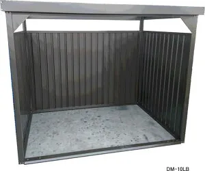 ダイマツ多目的万能物置 DM-10LB 壁面パネルロング 【お客様組立品】自転車置場 自転車置き場 サイクルハウス 喫煙所