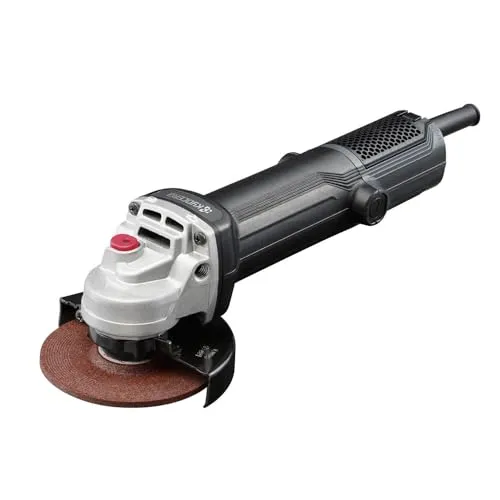 京セラ(Kyocera) 旧リョービ プロ用 ディスクグラインダー AG111 627450A ブラック 【極細握り52mmで使いやすく疲労軽減もできる】 丸形ヘッド 砥石径100mm 最大出力980W 電源コード2.5m 集じん機と接続で粉じんの少ない作