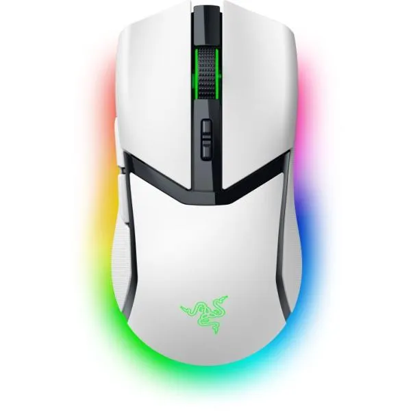 Razer (国内正規品)RGB対応 高性能小型ワイヤレスマウス Cobra Pro (White Edition) RZ01-04660200-R3A1 返品種別A
