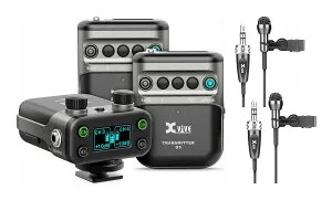 XVIVE U5T2 [送信機x2+ピンマイクx2+受信機x1] デュアルチャンネル・デジタル・ワイヤレスマイク システム【送料無料】