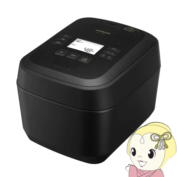 炊飯器 日立 HITACHI 圧力＆スチームIH炊飯ジャー ふっくら御膳 5.5合炊き 漆黒 しっこく RZ-Z100JM-K